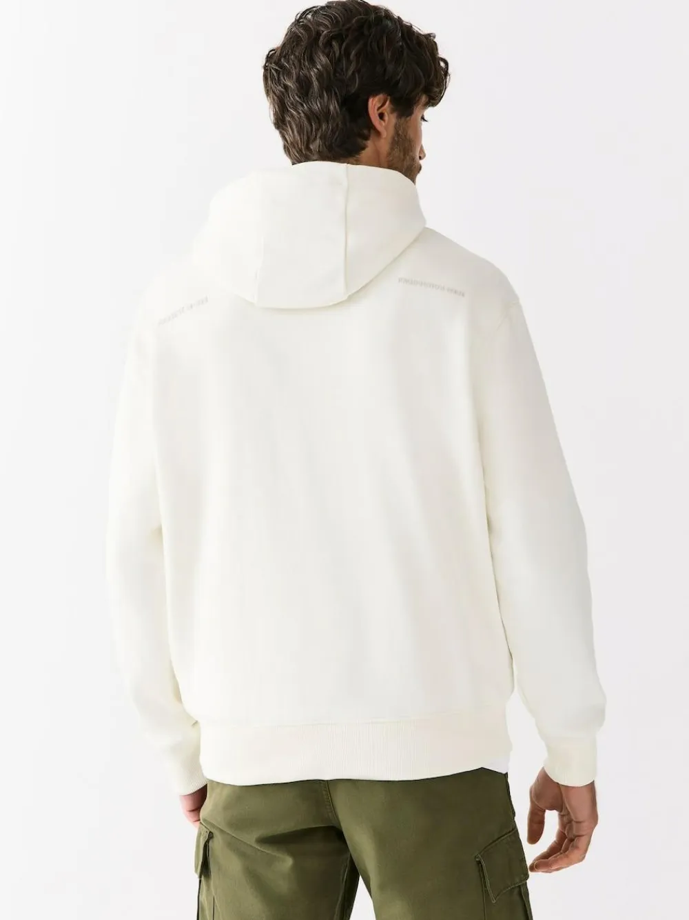 Next Ecru White Graphic Print Hoodie^ Sweatshirts & Hoodies|Sweatshirts & Hoodies