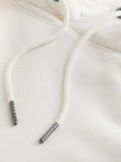 Next Ecru White Graphic Print Hoodie^ Sweatshirts & Hoodies|Sweatshirts & Hoodies