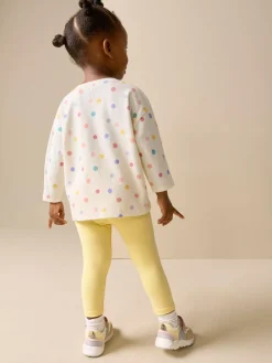 Next Ecru White Rainbow Long Sleeve Bag Top (3mths-7yrs)^ Tops|Tops