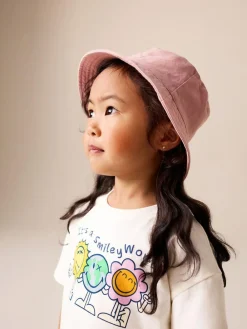 Best Next Ecru White Smiley Short Sleeve Top and Barrel Trousers Set (3mths-7yrs)