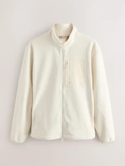 Online Next Utility Style Polar Fleece Ecru White