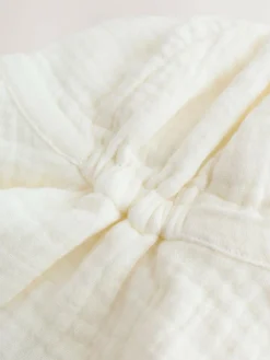 Next Ecru Woven Crinkle Baby Bucket Hat (0mths-2yrs)^ Hats & Scratch Mitts|Newborn Accessories