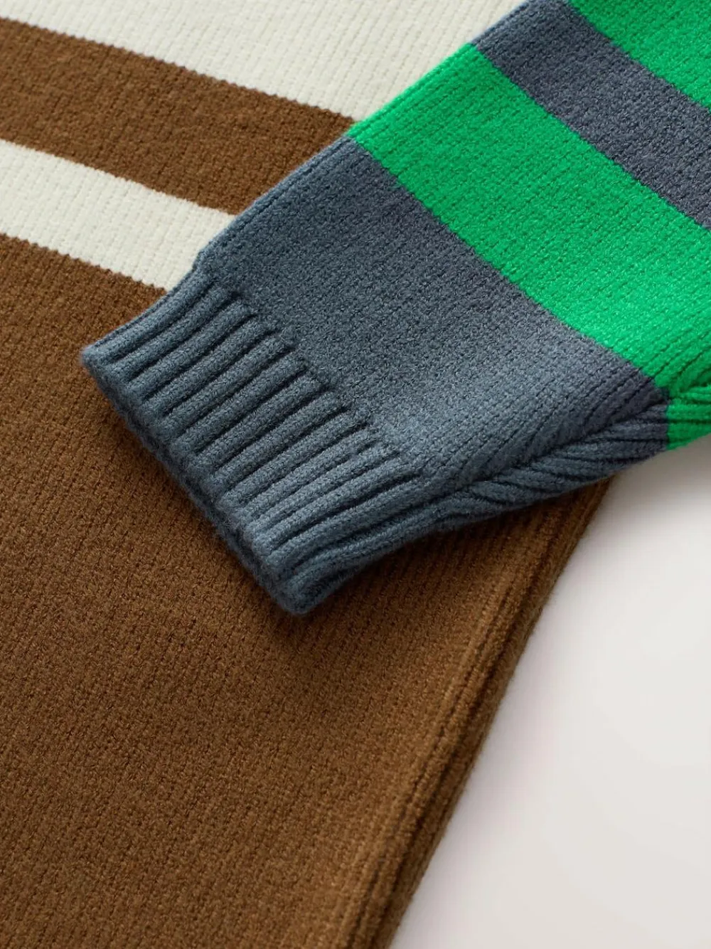 Next Ecru/Brown Knitted Jumper (3mths-7yrs)^BOY Knitwear|Knitwear