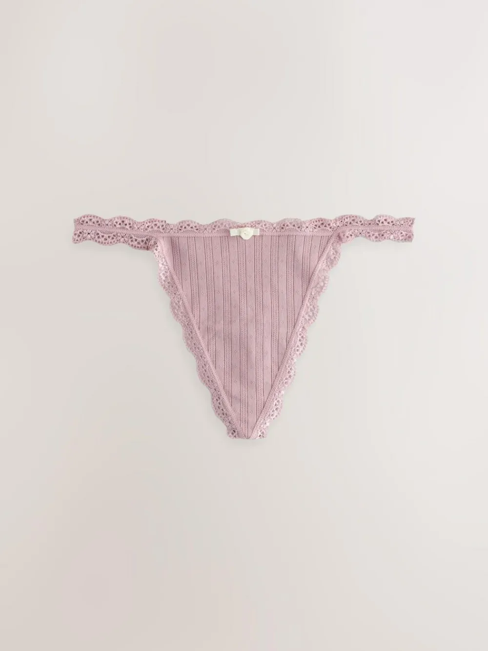 Next Ecru/Pink Thong Seamfree Pointelle Knickers 3 Pack^Women Panties|All Lingerie