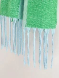 Best Eleanor Bowmer Blue and Green Check Scarf