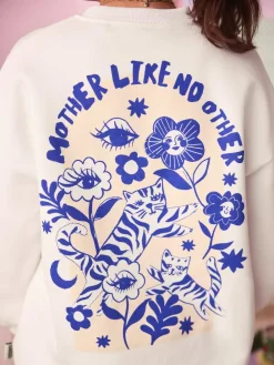 Eleanor Bowmer Ecru Mama Like No Other Sweatshirt^Women Hoodies & Sweatshirts