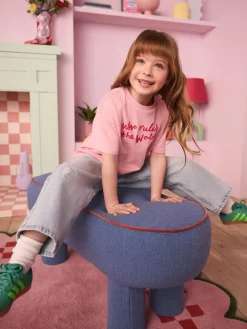 Best Eleanor Bowmer Pink Who Rules the World Kids 100% Cotton T-Shirt