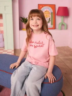 Best Eleanor Bowmer Pink Who Rules the World Kids 100% Cotton T-Shirt