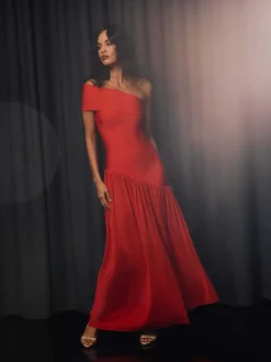 Elliatt Orange Jesselle Asymmetrical Bandage Dress^Women Maxi Dresses