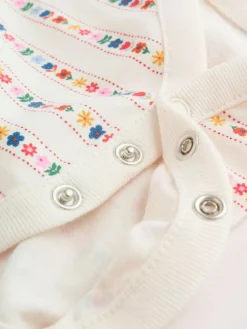 Sale Next Dungarees and Long Sleeve Bodysuit Set 2 Piece (0mths-3yrs) Embroidered Denim