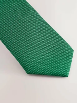 Next Emerald Green Slim Textured Tie^ Ties & Pocket Squares