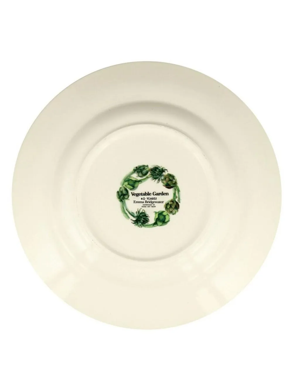 Clearance Emma Bridgewater Cream Artichoke 10 1/2 Inch Dinner Plate