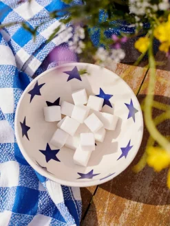 Emma Bridgewater Cream Blue Star Cereal Bowl^ Dinner Sets & Pasta Bowls