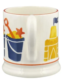 Emma Bridgewater Cream Bucket & Spade 1/2 Pint Mug^ Mugs & Cups