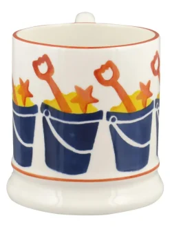 Emma Bridgewater Cream Bucket & Spade 1/2 Pint Mug^ Mugs & Cups
