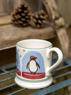 Emma Bridgewater Cream Penguin Snow Globe 1/2 Print Mug^ Mugs & Cups|Branded Kitchenware