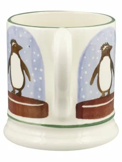 Emma Bridgewater Cream Penguin Snow Globe 1/2 Print Mug^ Mugs & Cups|Branded Kitchenware