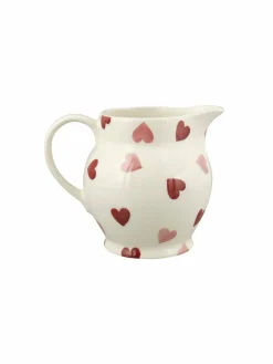 Best Emma Bridgewater Cream Pink Hearts 1/2 pint Jug