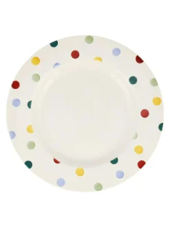 Sale Emma Bridgewater Cream Polka Dot 10 1/2 Inch Dinner Plate