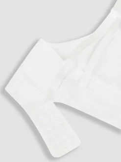 New Jojo Maman Bébé Emma Jane Black and White 2-Pack Cotton Seamless Nursing Bras