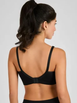 New Jojo Maman Bébé Emma Jane Black and White 2-Pack Cotton Seamless Nursing Bras