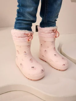 Discount Next Character Thinsulate Lined Cuff Wellies Fairy Pink