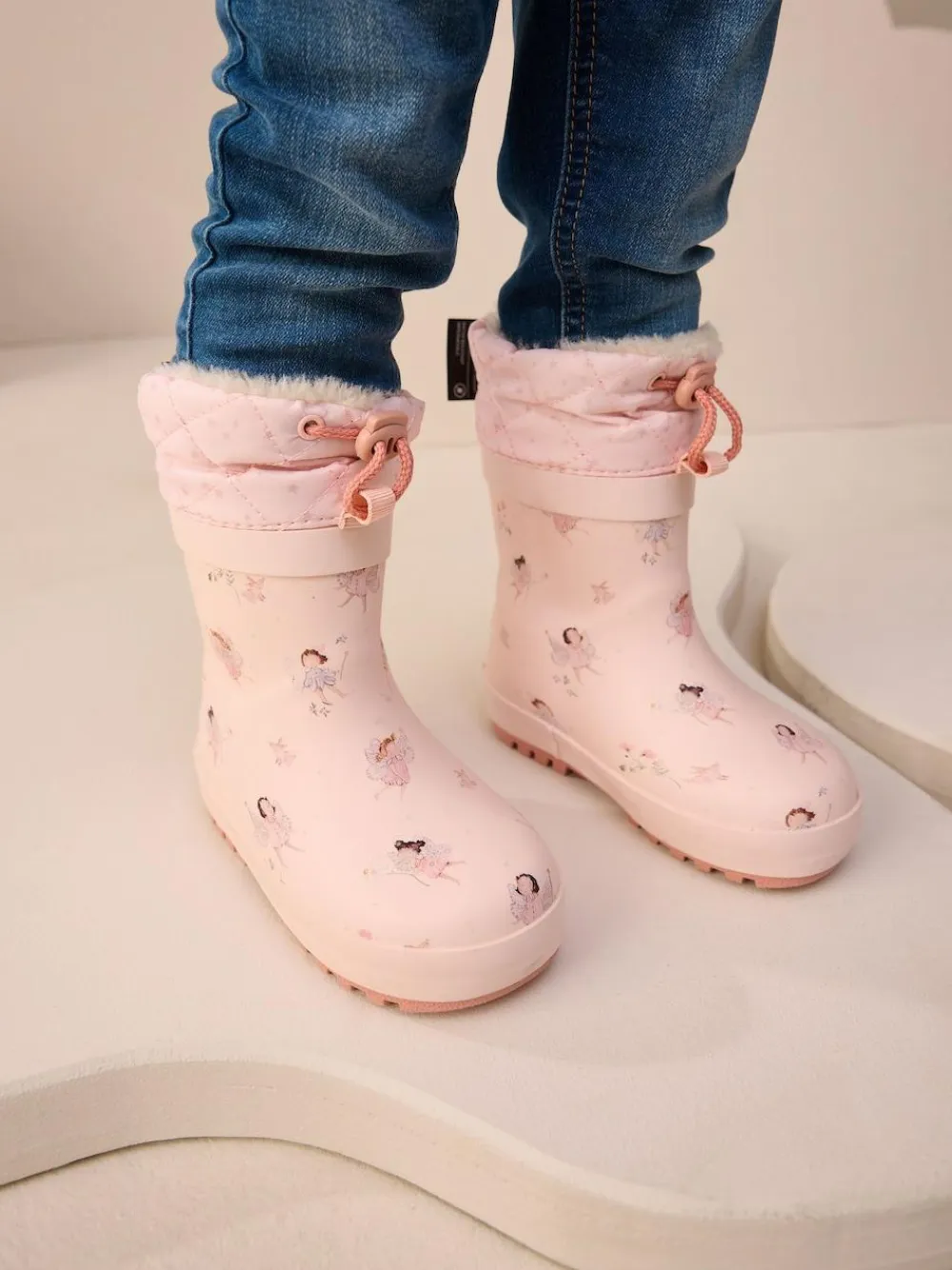 Discount Next Character Thinsulate Lined Cuff Wellies Fairy Pink