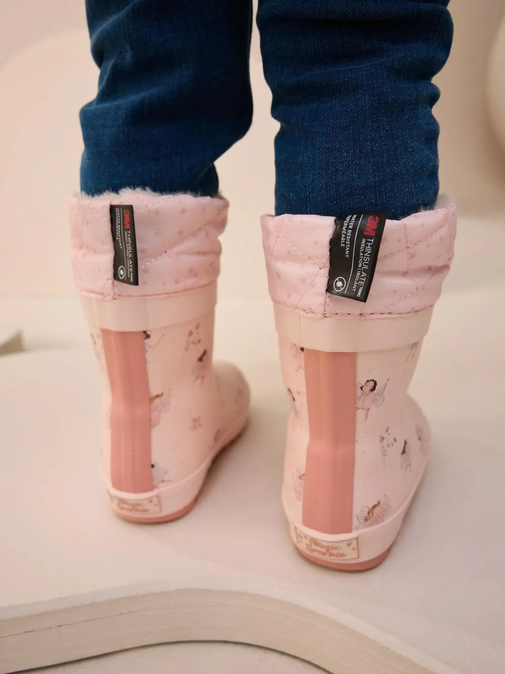 Discount Next Character Thinsulate Lined Cuff Wellies Fairy Pink