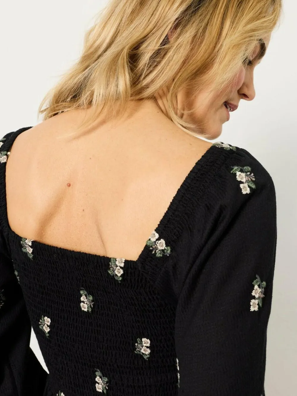 Fat Face FatFace Adele Black Petite Embroidered Midi Dress^Women Midi Dresses