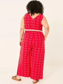 Fat Face FatFace Aeran Red Jacquard Jumpsuit^Women Jumpsuits & Playsuits