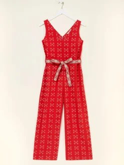 Fat Face FatFace Aeran Red Jacquard Jumpsuit^Women Jumpsuits & Playsuits