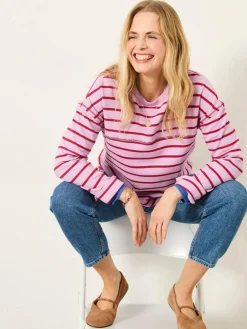 Fat Face FatFace Airlie Breton Stripe Crew Sweat^Women Hoodies & Sweatshirts