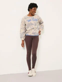 Fat Face FatFace Alex Natural Ski Club Crew Sweatshirt^Women Loungewear|Hoodies & Sweatshirts