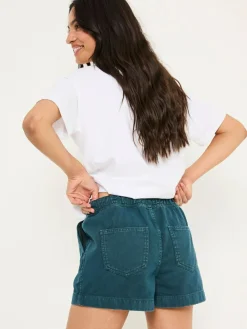 Online Fat Face FatFace Ashby Teal Blue Drawstring Shorts