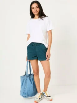Online Fat Face FatFace Ashby Teal Blue Drawstring Shorts