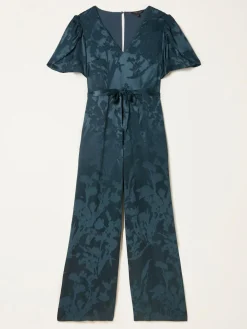 Outlet Fat Face FatFace Azalea Dark Navy Petite Jacquard Jumpsuit