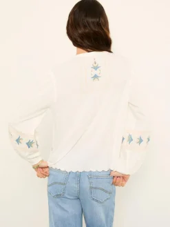 Fat Face FatFace Betsie Ivory Embroidered Blouse^Women Blouses & Shirts