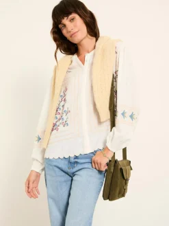 Fat Face FatFace Betsie Ivory Embroidered Blouse^Women Blouses & Shirts