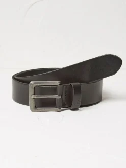 Fat Face FatFace Black Italian Leather Belt^ Belts & Braces