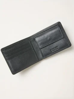 Fat Face FatFace Black Twin Stitch Leather Wallet^ Wallets