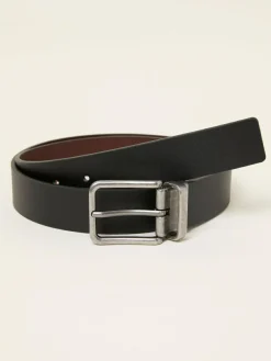 Fat Face FatFace Black/Brown Reversible Leather Belt^ Belts & Braces