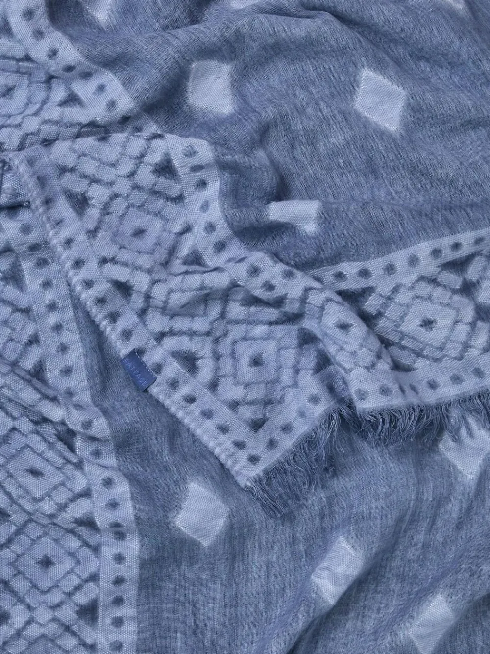 Fat Face FatFace Blue Jaquard Scarf^Women Hats, Gloves & Scarves|Hats, Gloves & Scarves