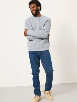 Fat Face FatFace Bourton Light Blue Knitted Crew Neck Jumper^ Knitwear|Knitwear