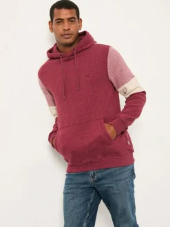 Fat Face FatFace Brooke Claret Brooke Cut and Sew Hoodie^ Sweatshirts & Hoodies|Sweatshirts & Hoodies