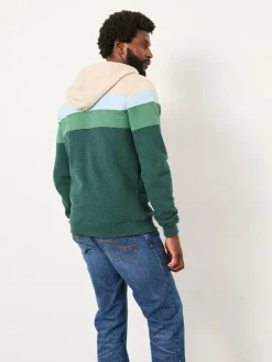 Fat Face FatFace Brooke Green Cut And Sew Zip Through Hoodie^ Loungewear|Sweatshirts & Hoodies