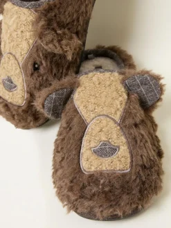 Fat Face FatFace Brown Grizzles Bear Slipper^ Slippers|Slippers