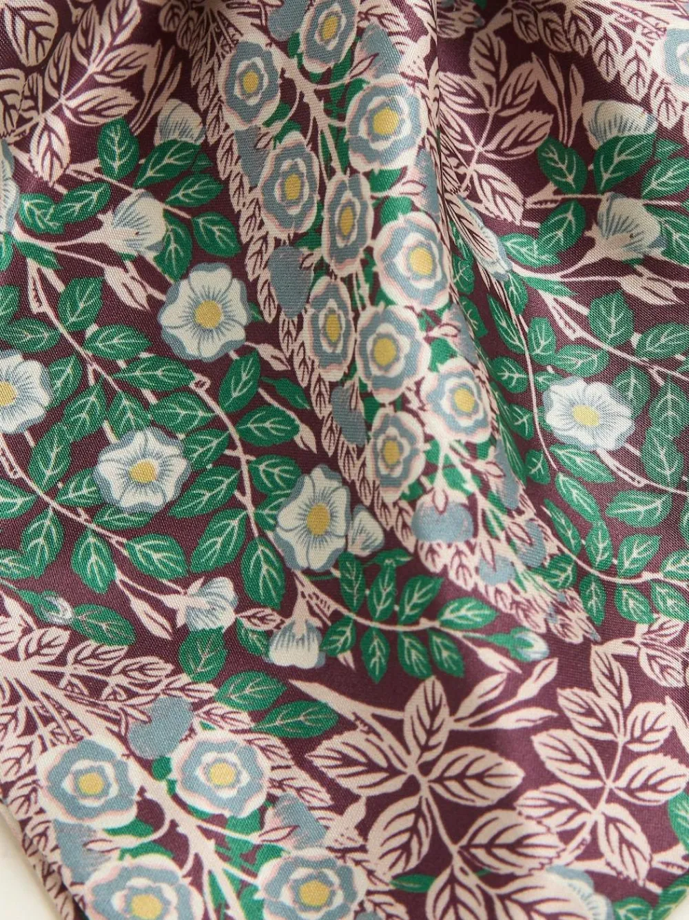 Fat Face FatFace Burgundy Red Japanese Rose Hair Tie^Women Hats, Gloves & Scarves|Hats, Gloves & Scarves