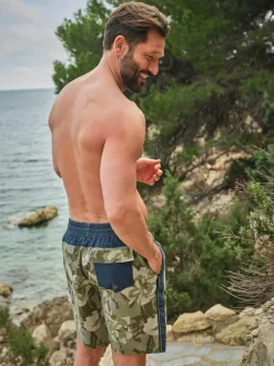 Fat Face FatFace Camber Green Camo Swim Shorts^ Swimwear