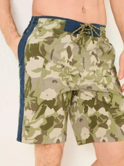 Fat Face FatFace Camber Green Camo Swim Shorts^ Swimwear
