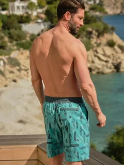 Fat Face FatFace Camber Green Surf Swim Shorts^ Swimwear